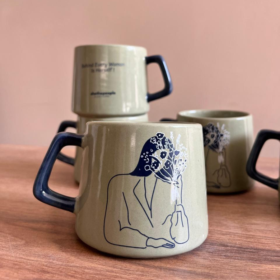 Empower Her Mug - Olive Green
